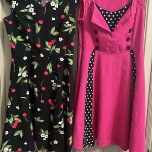 Bundle: Retro Fit-and-Flare Dresses – Kill Real Dress Tales Cherry Print Cap